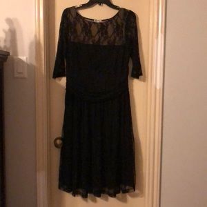 Laced black dress